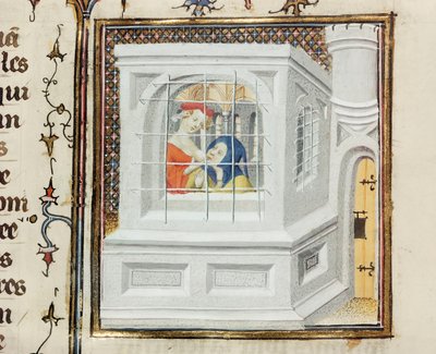 Romeinse liefdadigheid: Cimon en Pero, uit De Claris Mulieribus, door Giovanni Boccaccio (1313-75) door French School