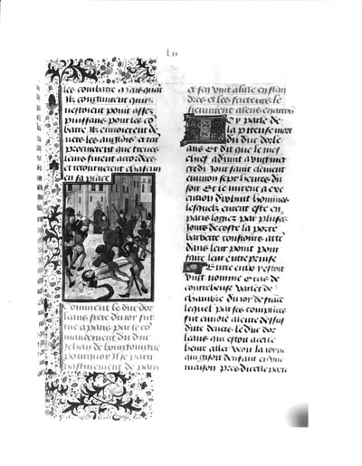 Ms Fr 2680 fol.52 De moord op de hertog van Orléans in Parijs door French School