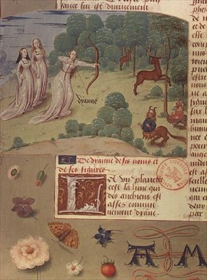 Diana op jacht, uit Livre des Eschecs D