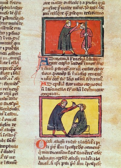 Ms H 89 fol.6 Chirurgie, uit een editie van het 