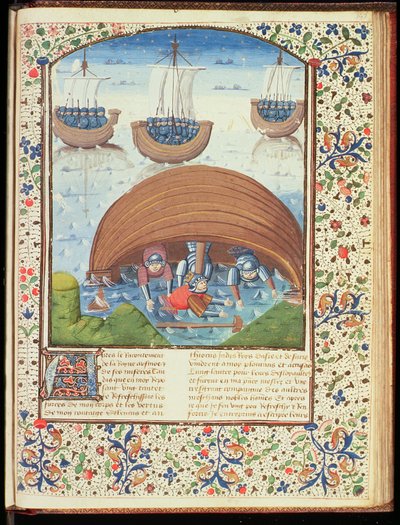 Het Lot van Seleucus, uit De Val van Prinsen, door Giovanni Boccaccio (1313-75) 1467 door French School