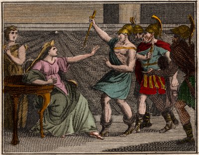Moord op Olympias (moeder van Alexander de Grote). door French School