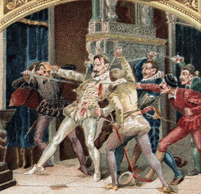 Moord op de Hertog van Guise (Hendrik I van Lotharingen, bekend als de Balafré) door French School