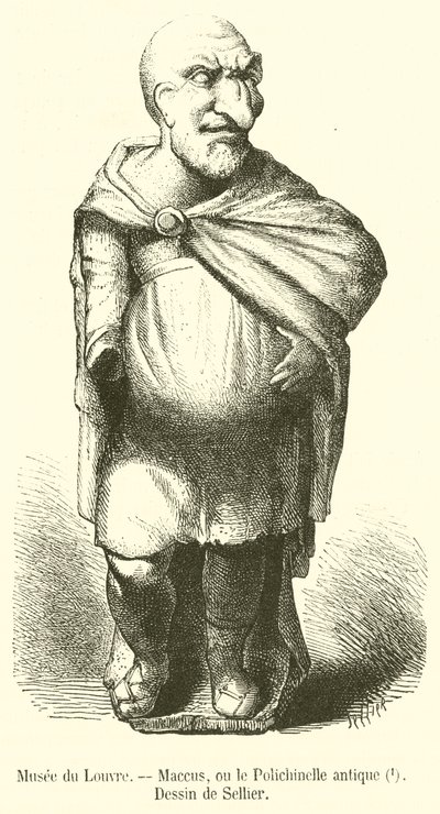Louvre Museum, Maccus, of de antieke Polichinelle door French School