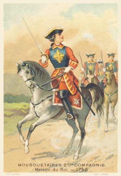 Musketeers, 2e Compagnie, Koningshuis in 1745 door French School