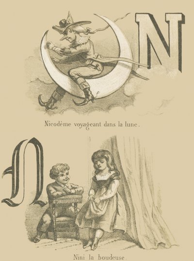 Nicodeme reist op de maan / Nini de Dumping door French School