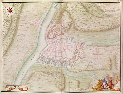 Namen en de omgeving, uit Atlas de Louis XIV. Plannen van buitenlandse plaatsen, 1665 door French School