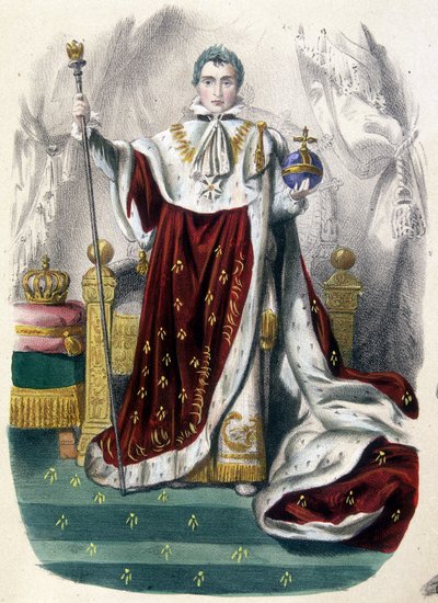 Napoleon 1e in kroningskostuum - in 