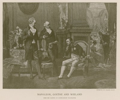 Napoleon, Goethe en Wieland door French School