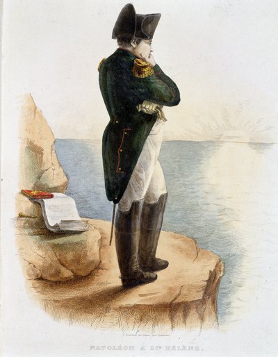Napoleon op Sint-Helena - in "Plutarque Français" door French School