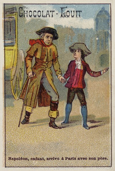 Napoleon arriveert als kind met zijn vader in Parijs door French School