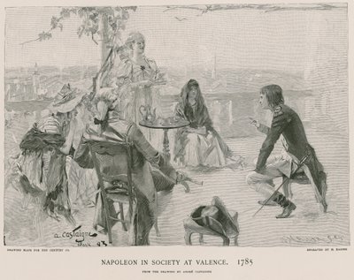 Napoleon in de samenleving in Valence door French School