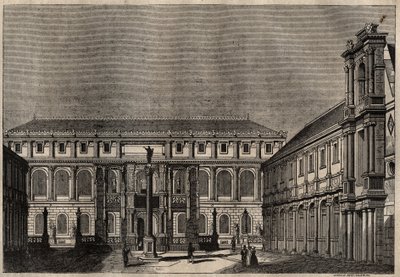 Nationale School voor Schone Kunsten in Parijs, gravure door French School