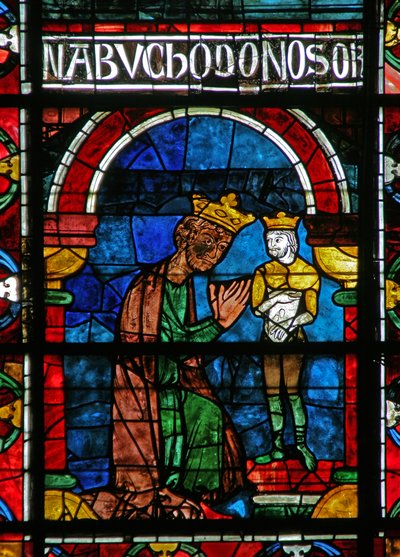 Nebukadnezar aanbidt een afgod door French School