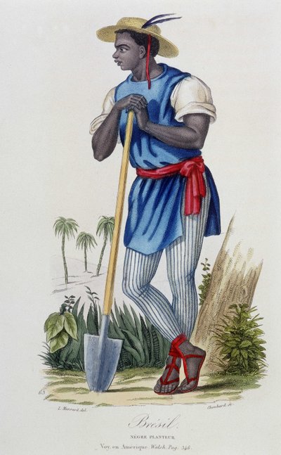 Neger planter van Brazilië - in 