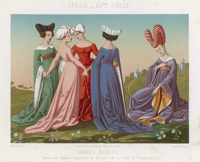 Adellijke vrouwen door French School
