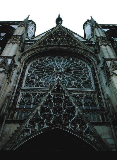 Noord roosvenster, c.1280 door French School