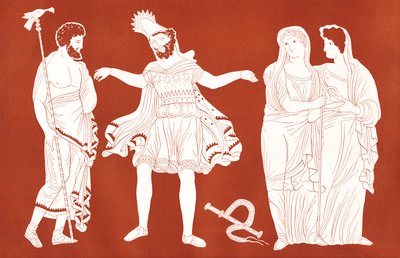 Oedipus met Tiresias, uit 