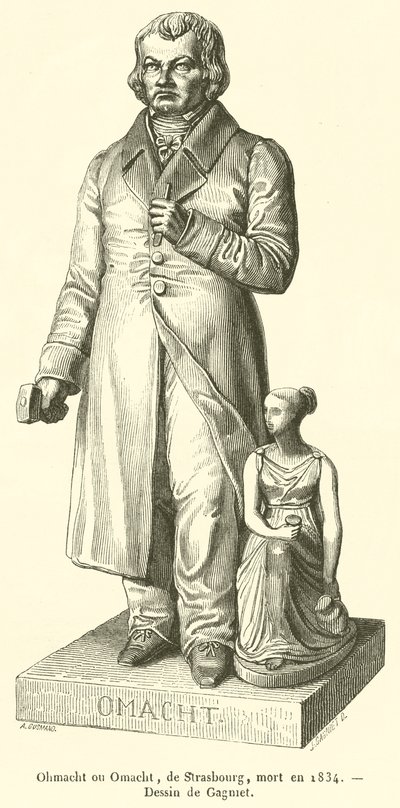 Ohmacht ou Omacht, de Strasbourg, mort en 1834 (gravure) door French School