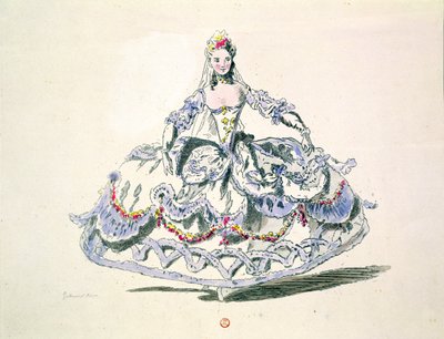 Opera Kostuum, uit de Menus Plaisirs Collectie, facsimile door A. Guillaumot Fils door French School
