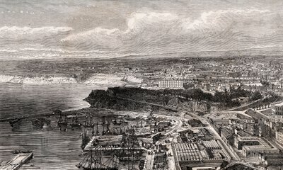 Oran - Algerije - gravure in 