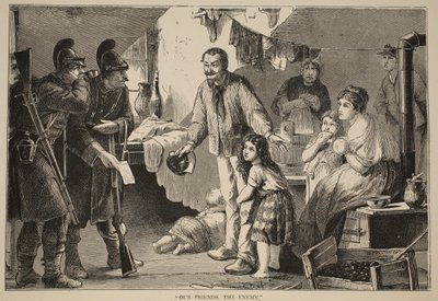 Onze vrienden, de vijand, illustratie uit Cassells Geschiedenis van de Oorlog tussen Frankrijk en Duitsland, 1870-1871 door French School