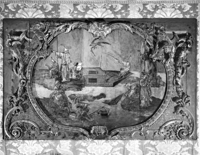 Bovenpaneel met Chinees onderwerp, ca. 1730 door French School
