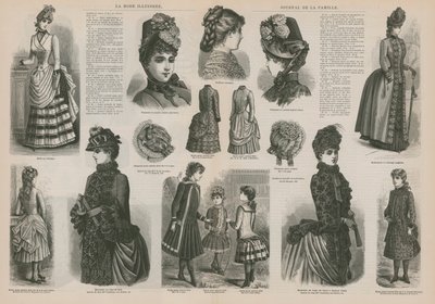 Pagina uit La Mode Illustrée door French School