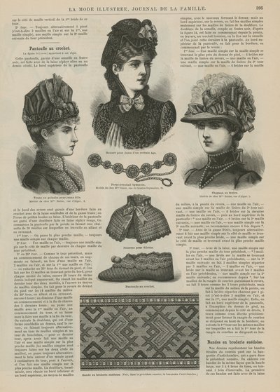 Pagina uit La Mode Illustrée door French School