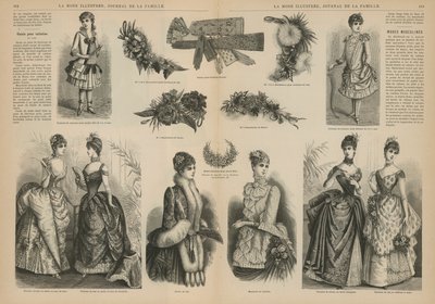 Pagina uit La Mode Illustrée door French School