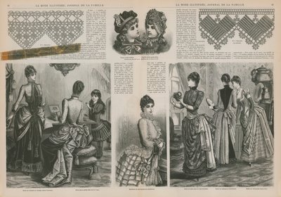 Pagina uit La Mode Illustrée door French School