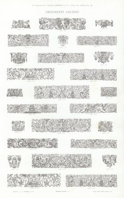 Pagina uit Vignettes Typographiques door French School