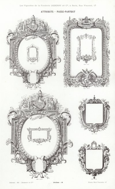Pagina uit Vignettes Typographiques door French School