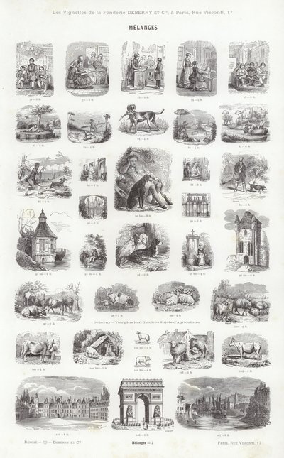 Pagina uit Vignettes Typographiques door French School