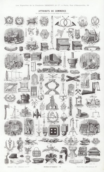 Pagina uit Vignettes Typographiques door French School