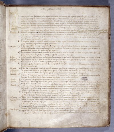 Pagina uit het Register van de Raad van het Parlement van Parijs met Jeanne d