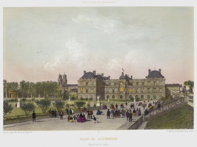 Luxemburgpaleis, gevel aan de tuinzijde door French School