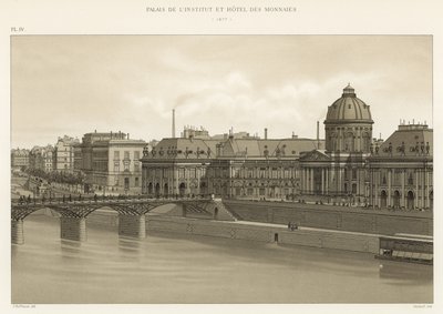 Paleis van het Instituut en Hotel des Monnaies, 1877 door French School