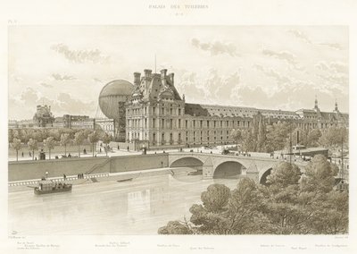 Palais des Tuileries, 1879 door French School