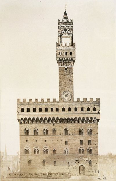 Palazzo Vecchio, of het Palazzo della Signoria, Florence, uit Fragments d