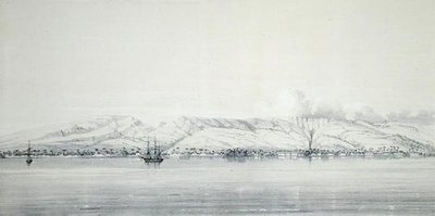Panorama van de Baai van Papeti, uit 