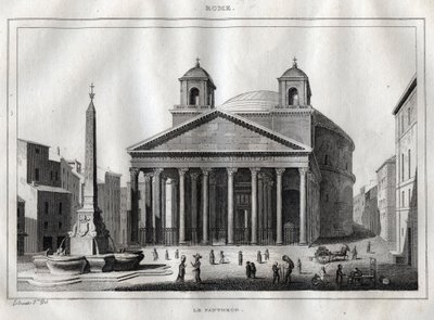 Pantheon - Rome - Roma - Gravure uit 