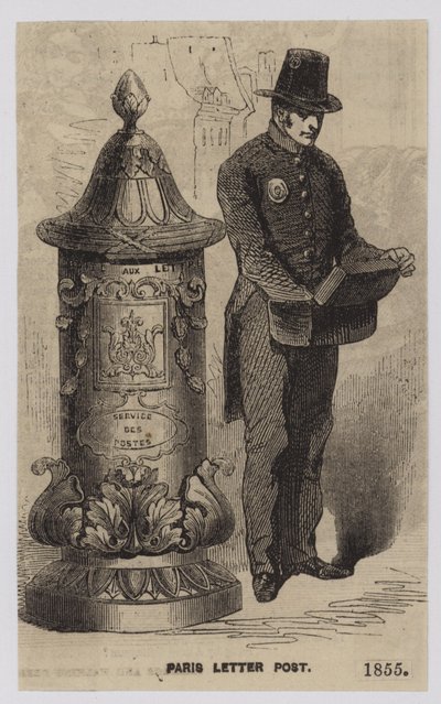 Parijs Briefpost, 1855 door French School