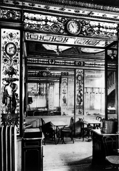 Parijs, binnen in het café, de Grand Vefour door French School