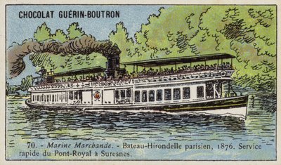 Parijse bateau-hirondelle door French School