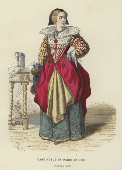 Parijse edelvrouw, 1633 door French School