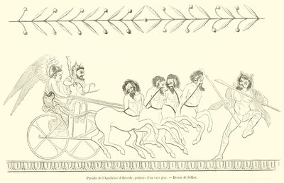 Parodie op de Apotheose van Hercules door French School
