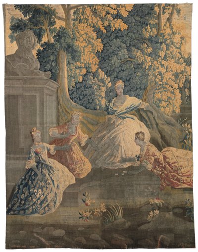 Pastorale tapijt, Aubusson of Felletin, derde kwart van de 18e eeuw door French School