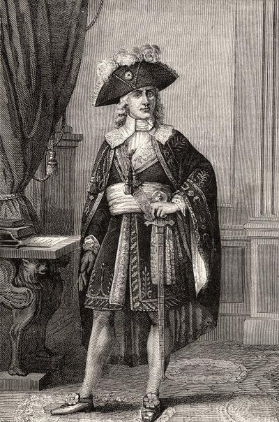 Paul Francois Jean Nicolas Comte de Barras (1755-1829), uit "Histoire de la Revolution Francaise" door Louis Blanc door French School