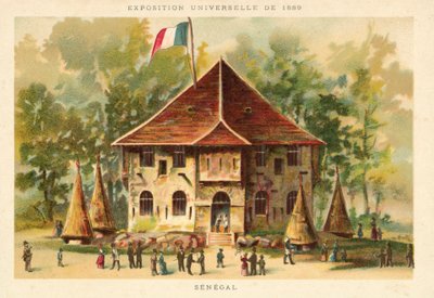 Paviljoen van Senegal, Exposition Universelle 1889, Parijs door French School